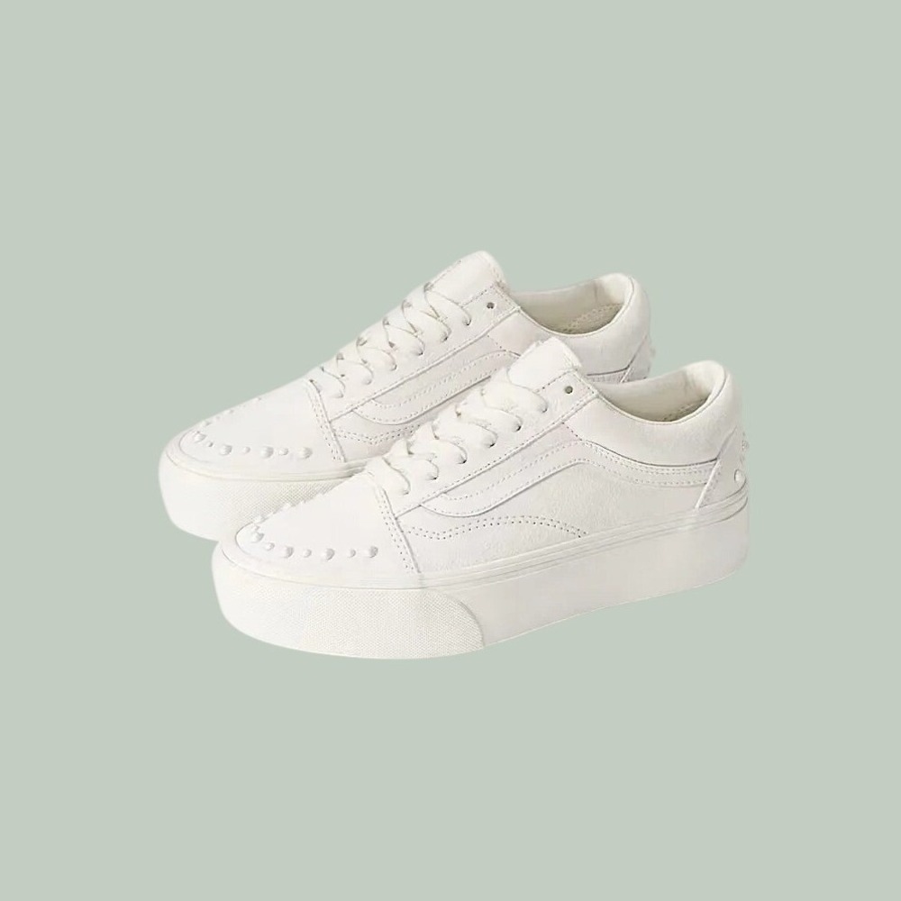 Vans Old Skool Platform Pearls Marshmallow Women's 9.5/Men's 8 UNISEX NEW